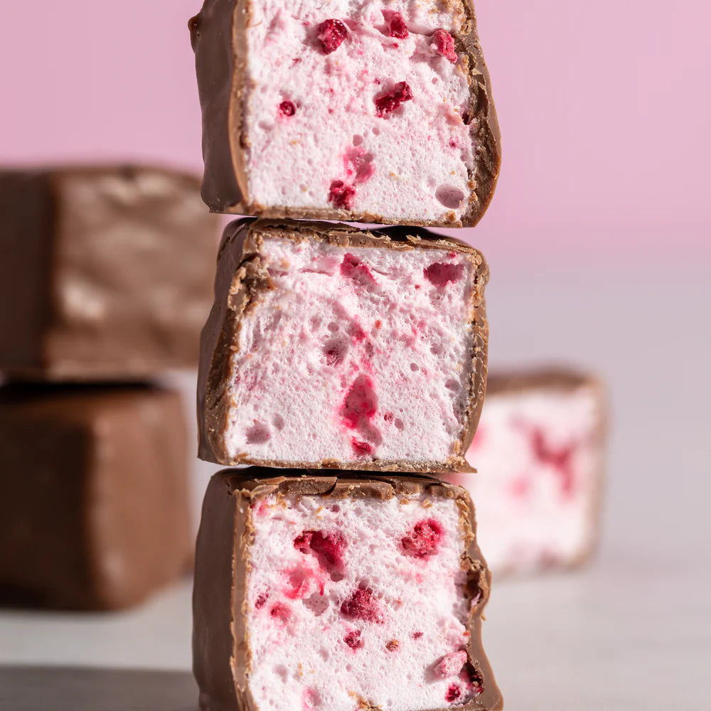 Milk Chocolate Yuzu & Raspberry Marshmallows