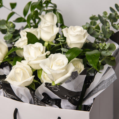 Premium White Roses
