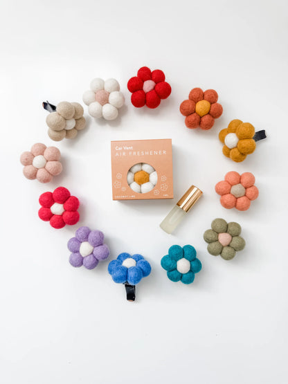 Felt Daisy Car Diffuser