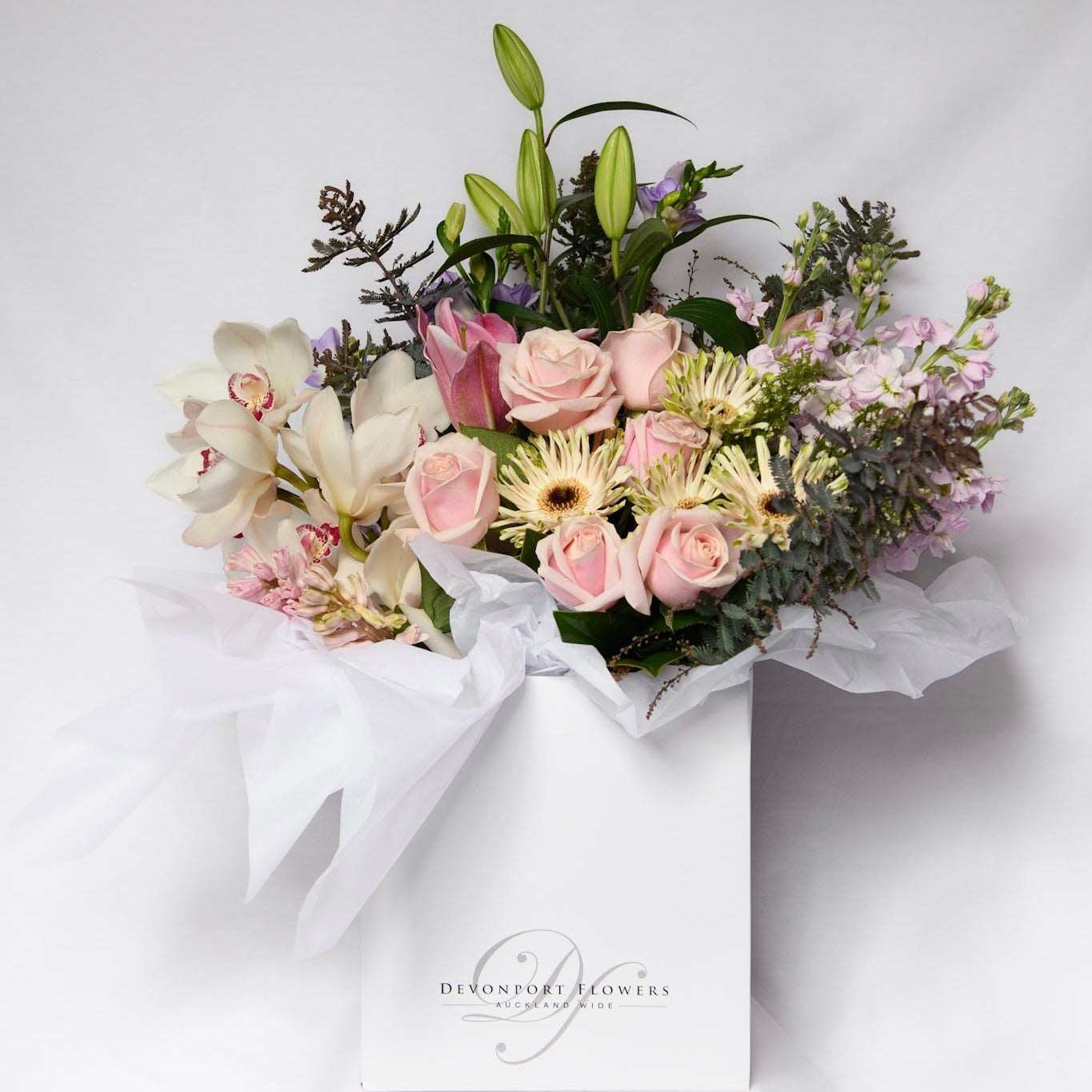 Let us design for you a dreamy bouquet of seasonally fresh soft pastel floral vibes for that someone special.